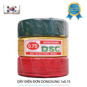 Dây điện đơn Dongsung 1x0.75