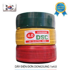 Dây điện đơn Dongsung 1x4.0